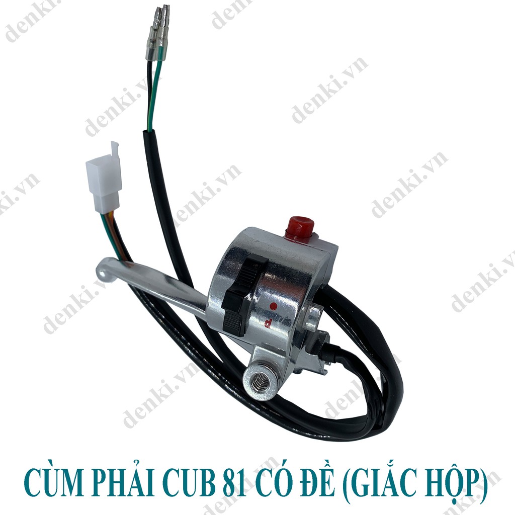 Bộ cùm dành cho xe Cub 81 Trung Quốc (Có đề - Giắc hộp)