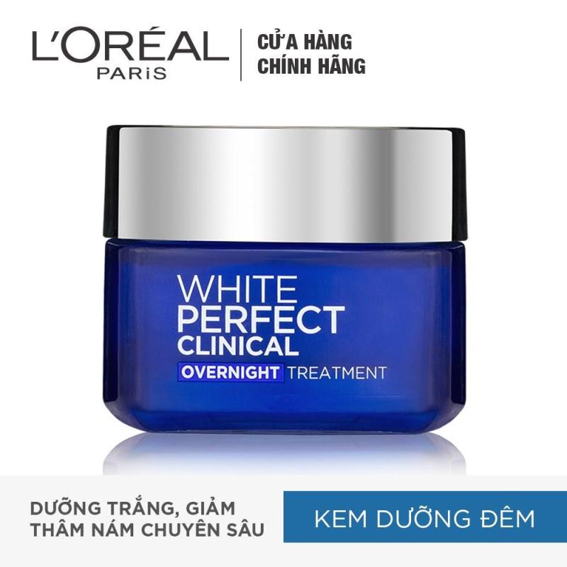 Kem dưỡng trắng mịn và giảm thâm nám ban đêm LOreal Paris White
Perfect Clinical Night Cream 50ml cao cấp