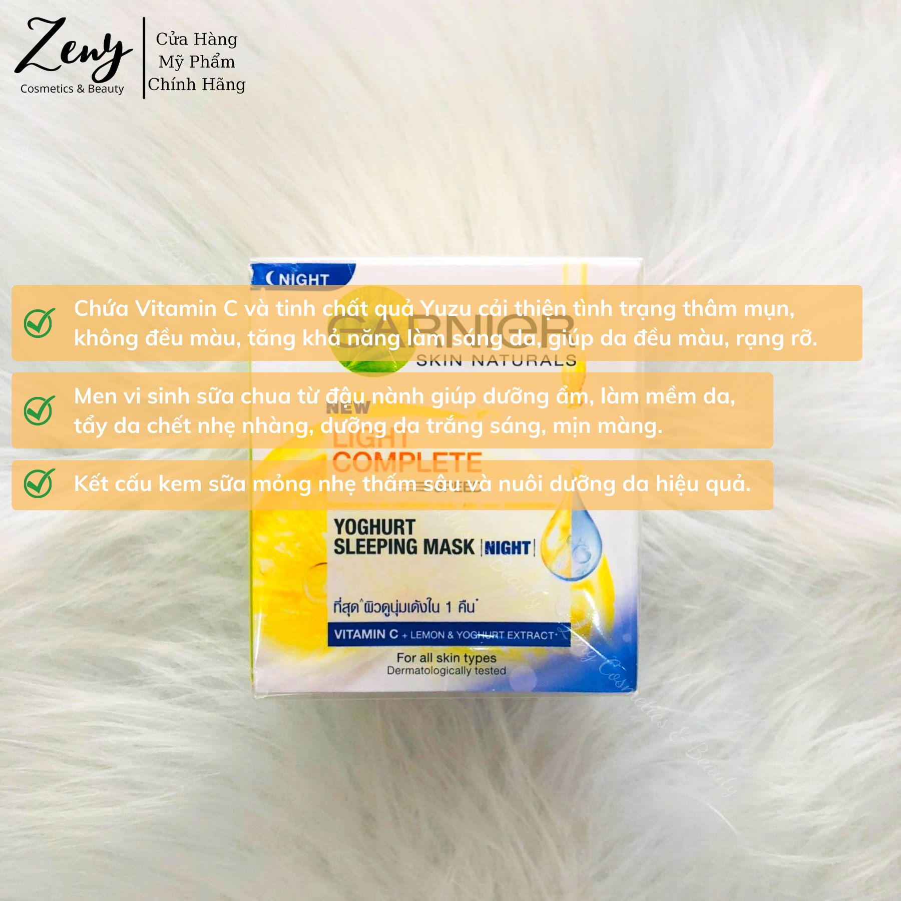 Bộ Kem Dưỡng Da Ngày - Đêm Garnier Làm Sáng Da Light Complete Vitamin C Serum Cream SPF 30 + Sleeping Mask