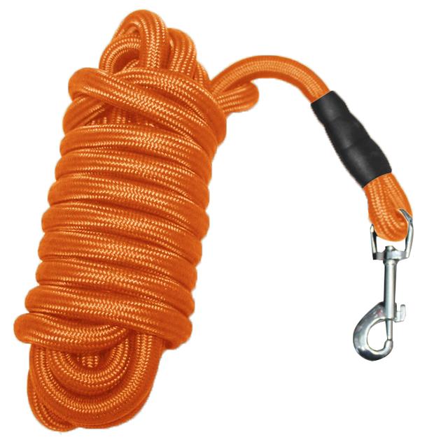 Nylon Dog Leash Long Tracking Round Rope Outdoor Walking Training Pet Lead Leashes For Small Medium Large Dogs 5M/10M/15M