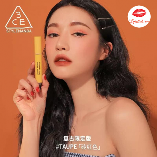 Son kem chất lì 3ce hot 2020- Taupe vỏ vàng