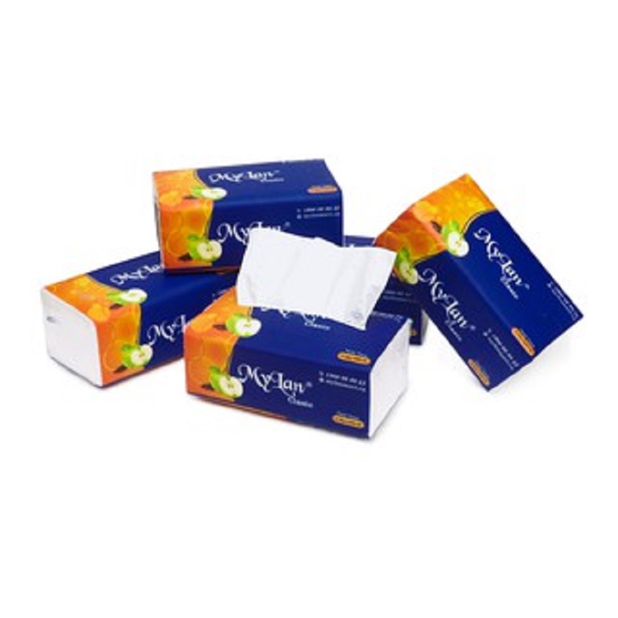 1 Thùng (20 Gói) Khăn Giấy Rút Táo Mỹ Lan 4 lớp Cao Cấp (400 tờ/gói)
