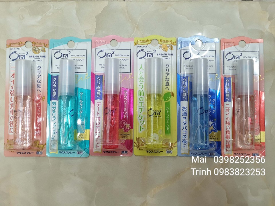 Xịt thơm miệng Nhật Sunstar Ora 2 Breath Fine 6ml