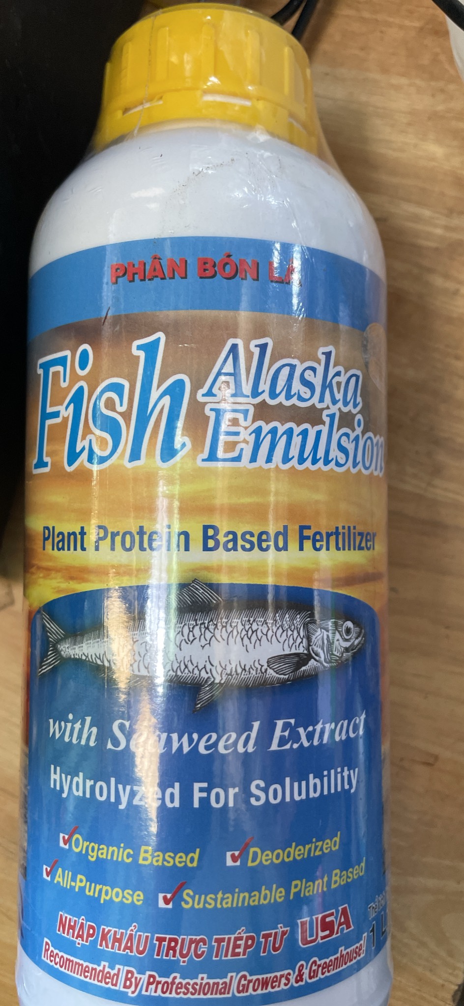Đạm cá alaska cung cấp đạm cho cây trồng và hoa kiểng lọ 1 lít