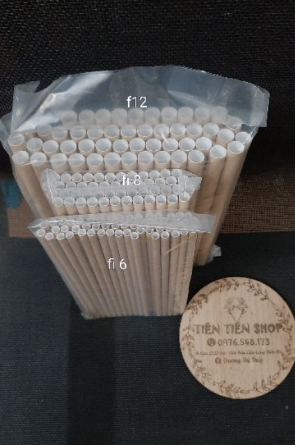 Gói 50/ 100 ống hút giấy thân thiện môi trường
