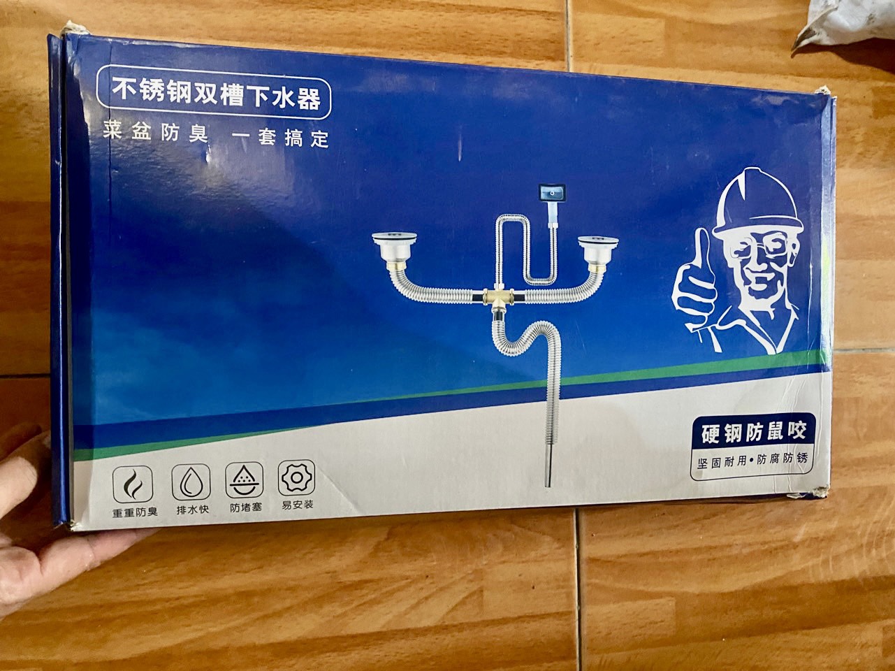 [ XI PHÔNG ] Bộ Ống Xã Bồn Chậu Rửa Chén Đôi 2 Hộc