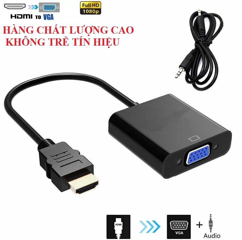 Cáp chuyển đổi từ HDMI qua VGA Audio