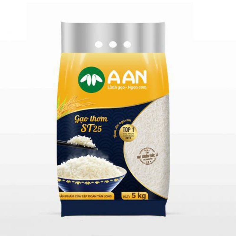 Gạo St25 LoGo A An ( Túi 5 Kg )