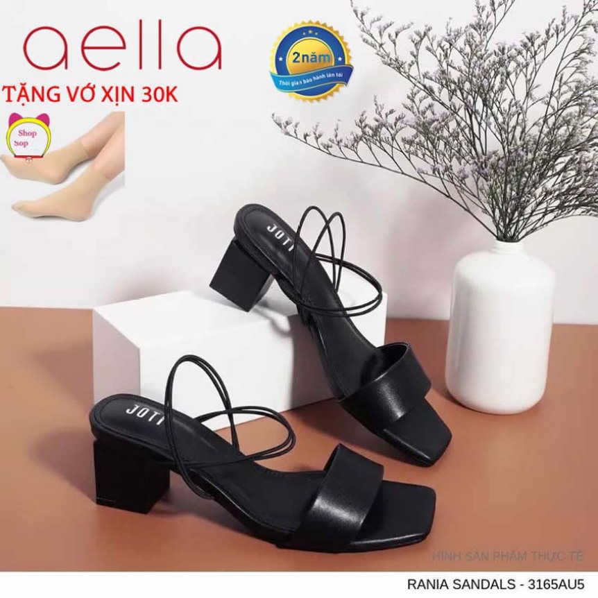 Giày sandal nữ cao gót 5cm AELLA233 - Form chuẩn vnxk , êm mềm - Giày xăng đan cao gót dáng công sở giá rẻ