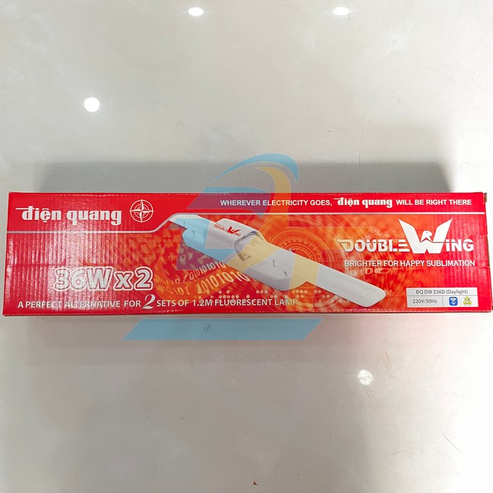 Bộ đèn DOUBLEWING Điện Quang ĐQ DW 236D (2x36W daylight)