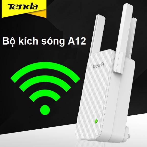 Bộ kích sóng, nối sóng Wifi Tenda A12 ba râu (Nâng cấp của Tenda A9) xuyên tường