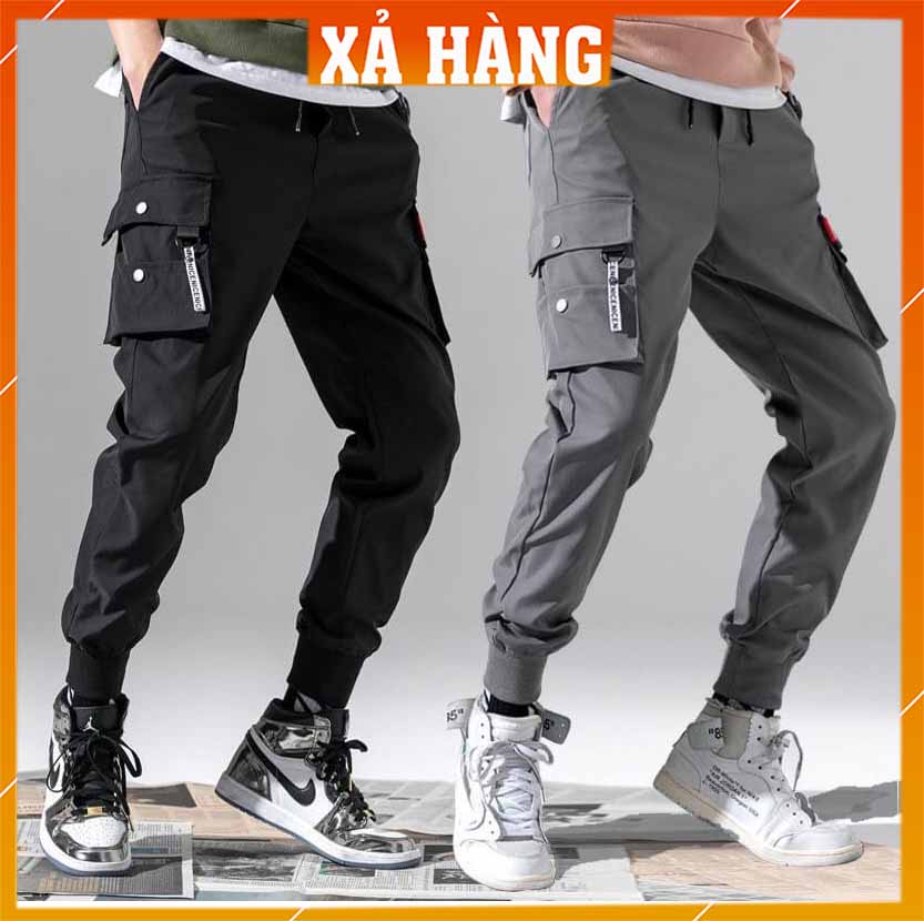 Quần jogger nam [ SIÊU CHẤT ] Quần thể thao nam chất vải kaki túi hộp mềm mại kiểu bó ống Hàn Quốc đẹp ống dài/quần jogger nam