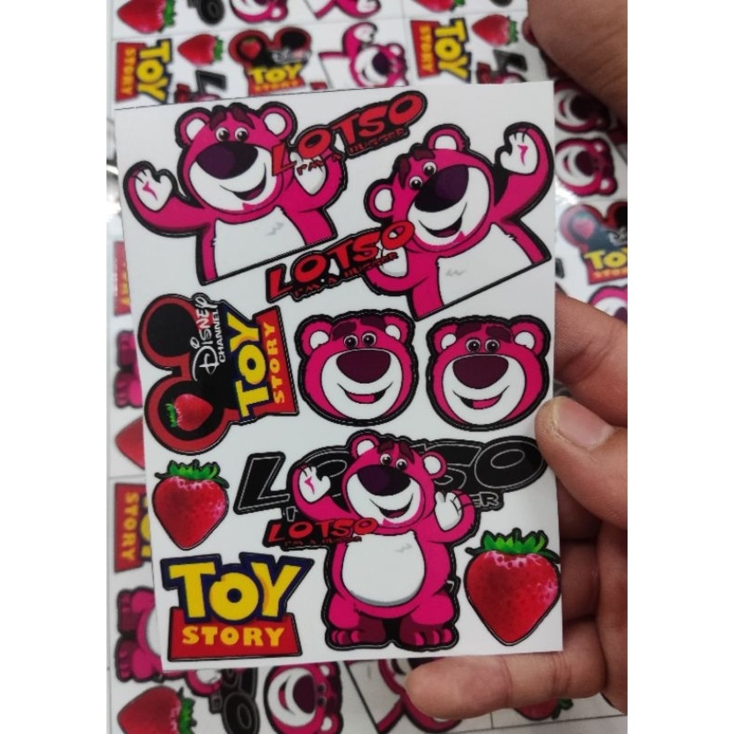 Combo Nguyên Tấm Decal gấᴜ Dâu Losto Mini