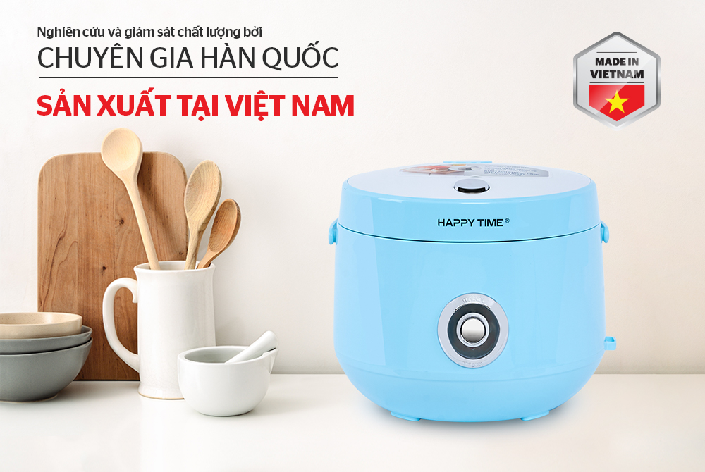 Nồi cơm điện 1.2L HAPPY TIME HTD8522G - Bảo hành 12 tháng