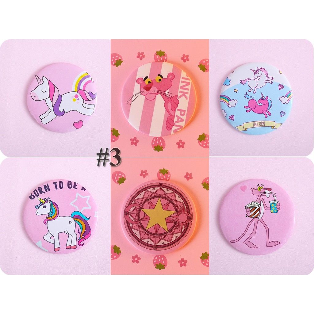 Mẫu mới gương cầm tay phong cách hàn ( 2 cái )