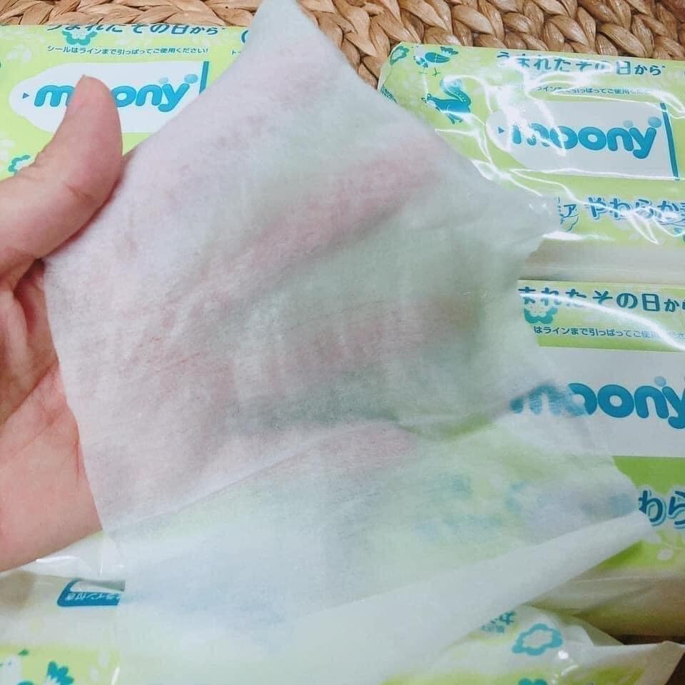[HCM]Combo 10 Gói Khăn Ướt Moony 80 Tờ Nội Địa Nhật (Gói 80 Tờ X 10)