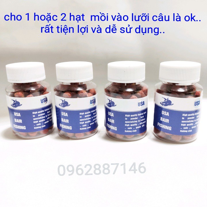 Mồi câu cá mồi cám viên USA 120 viên siêu hot - Cam kết bảo hành đổi trả trong 2 tuần đầu