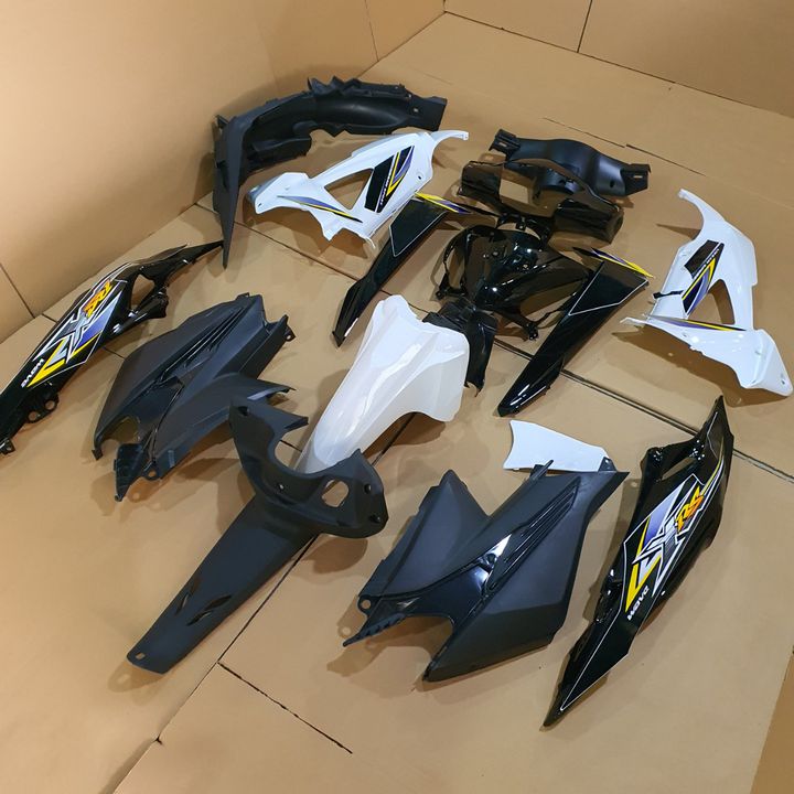 Bộ vỏ nhựa xe máy Wave RSX 100 [ TẶNG TEM  / NHIỀU MÀU ] dàn áo xe RSX SIÊU NHÂN đời 2008 -2009 nhựa ABS - Bộ ổ khóa xe máy RSX siêu nhân RSX 100