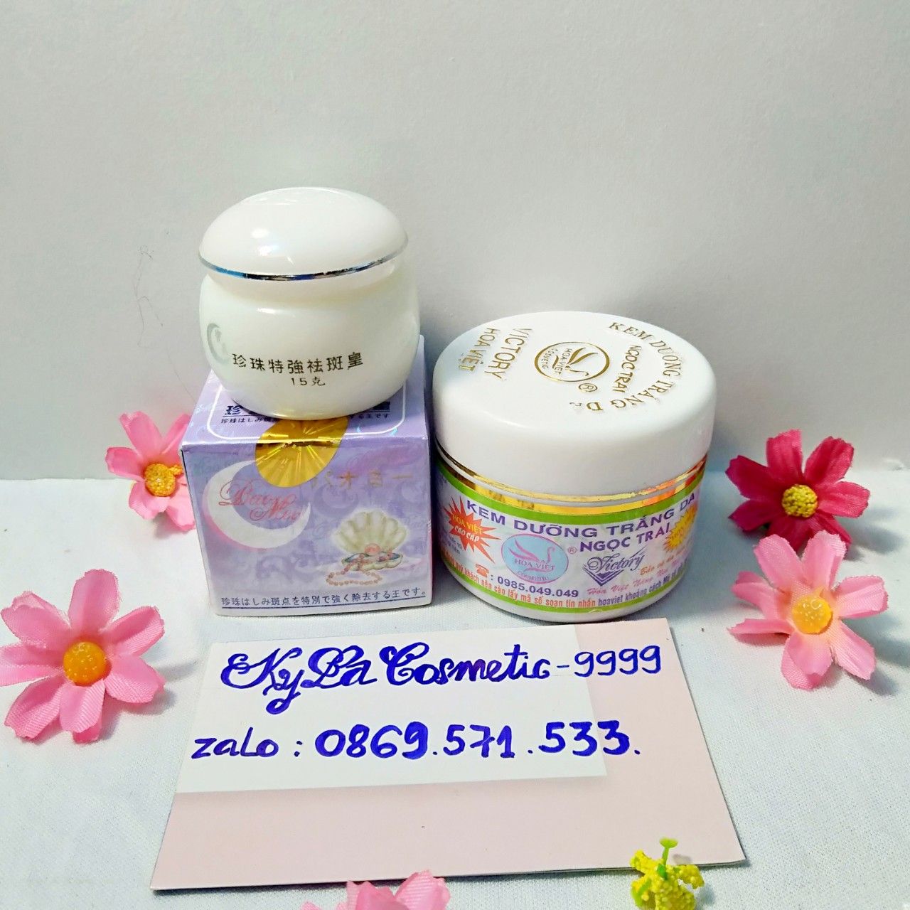 Combo kem nám mặt trăng và Hoa Việt