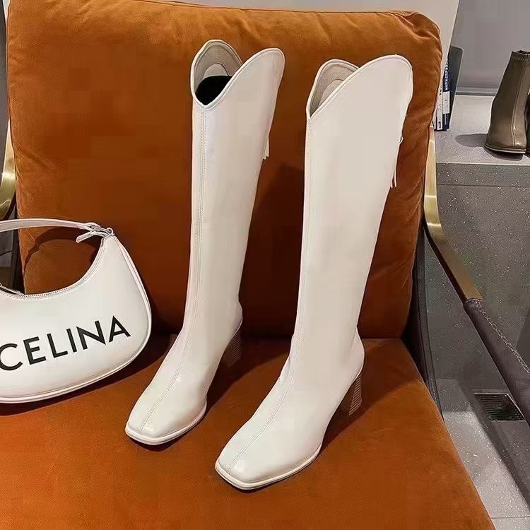 Giày boots nữ, boot cao cổ, bốt đùi da cao cấp kiểu dáng hiện đại gót 3-7 phân trẻ trung
