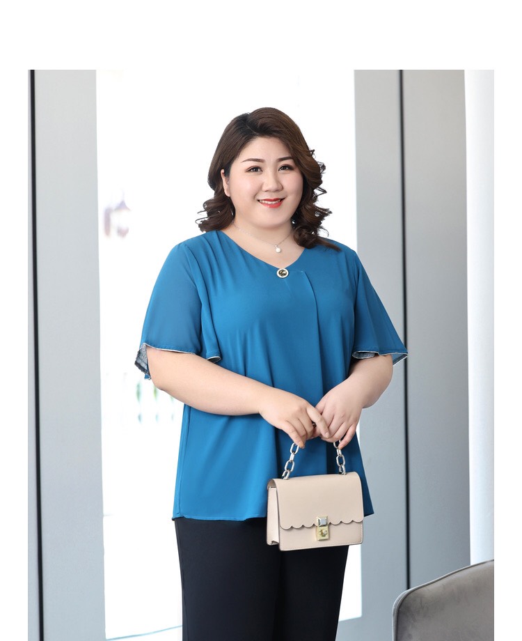 Áo kiểu vải lụa xịn bigsize cao cấp - BSl622