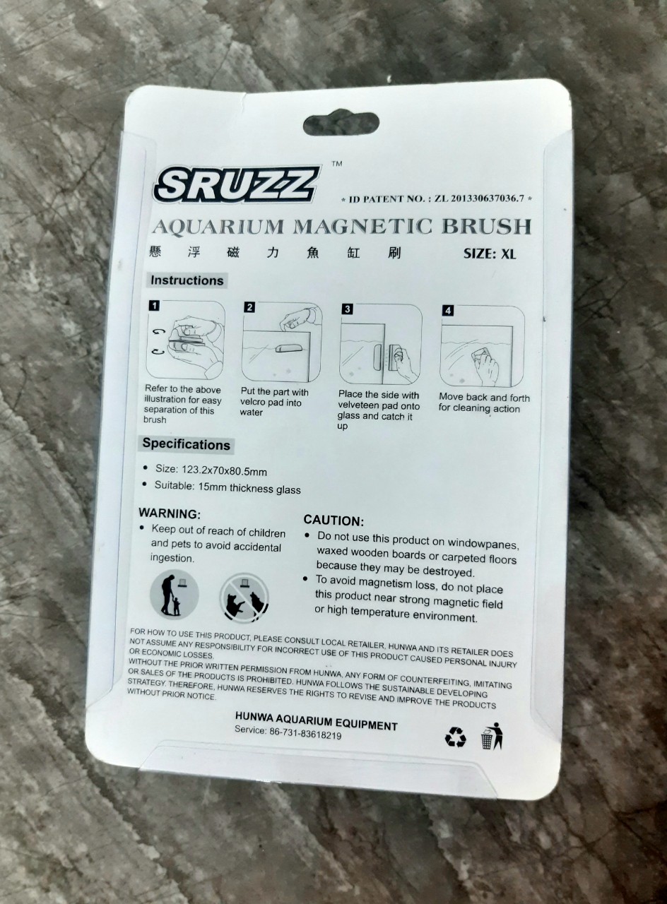 Chà Hít Nam Châm Vệ Sinh Hồ Cá CRUZZ (Size XL)