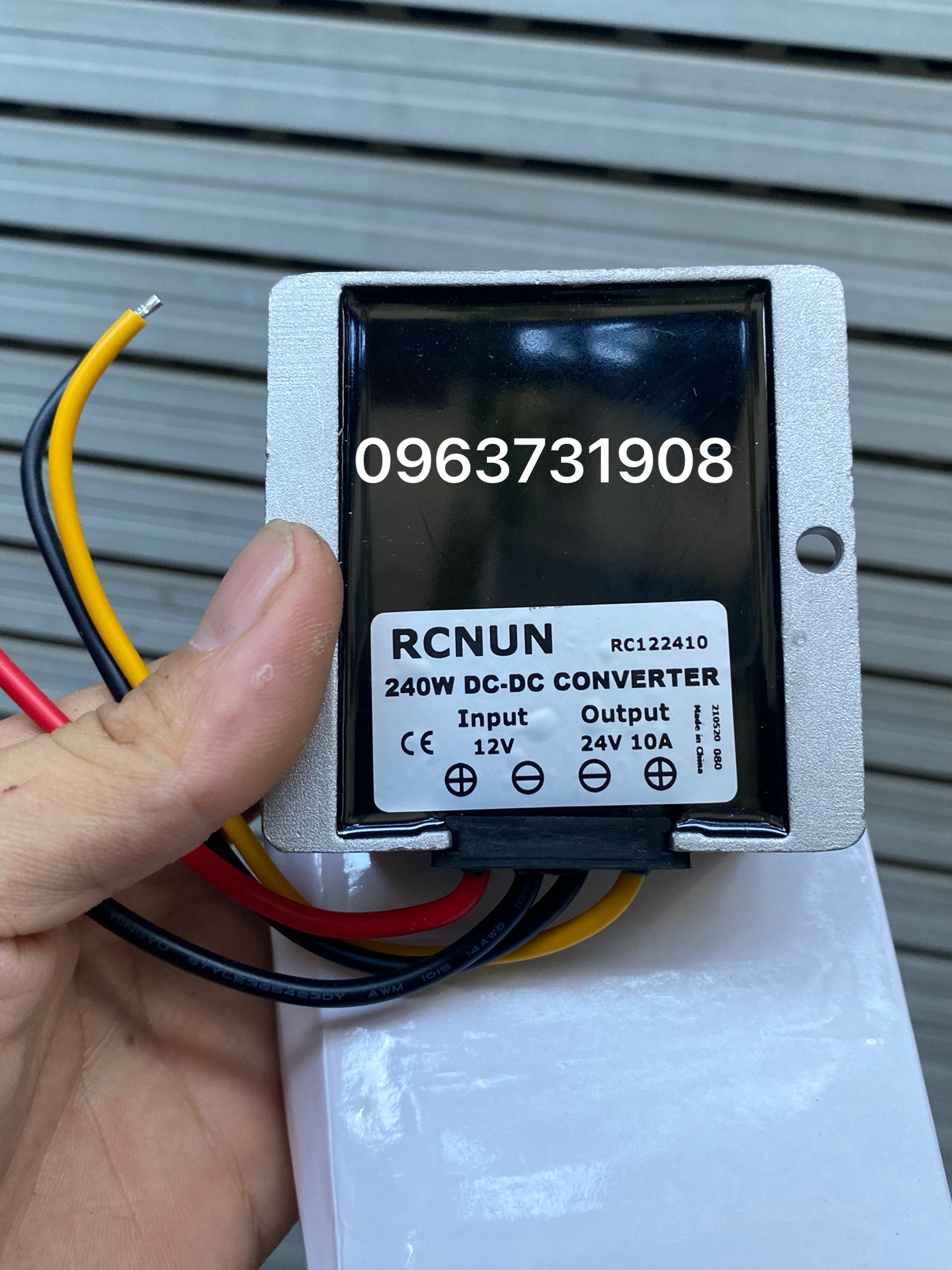 Bộ kích điện dc 12v lên dc 24v 10a chống nước