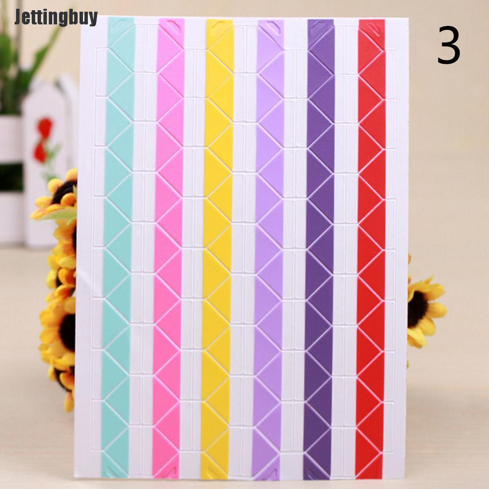 Jettingbuy 120/480 pcs Self-adhesive Photo Corner Stickers scrapbook album essential