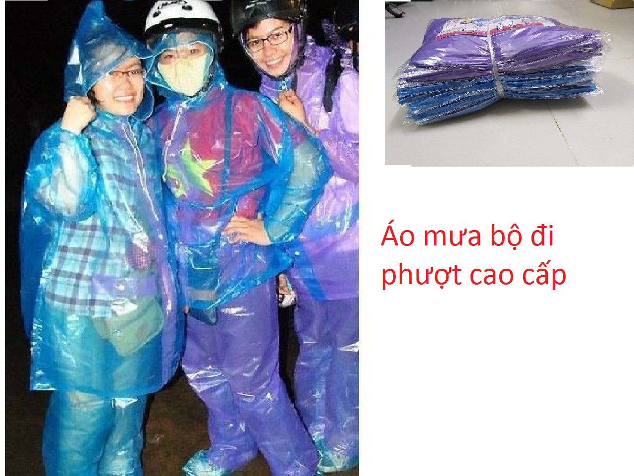 Combo 10 Bộ quần Áo Mưa Nilon đi phượt đi du lịch tiện dụng dùng nhiều lần dẻo dày