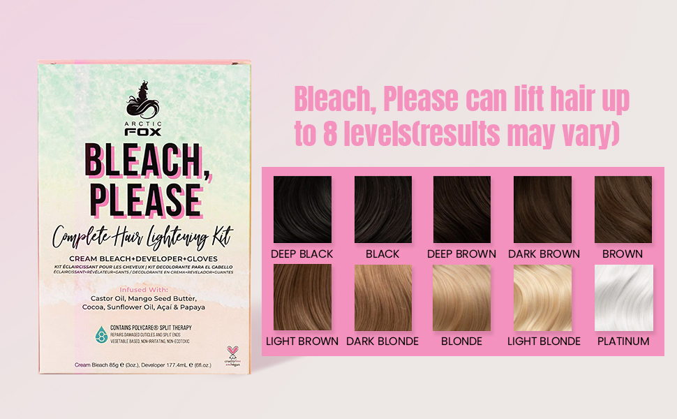 Kit tẩy tóc Arctic Fox Bleach, Please