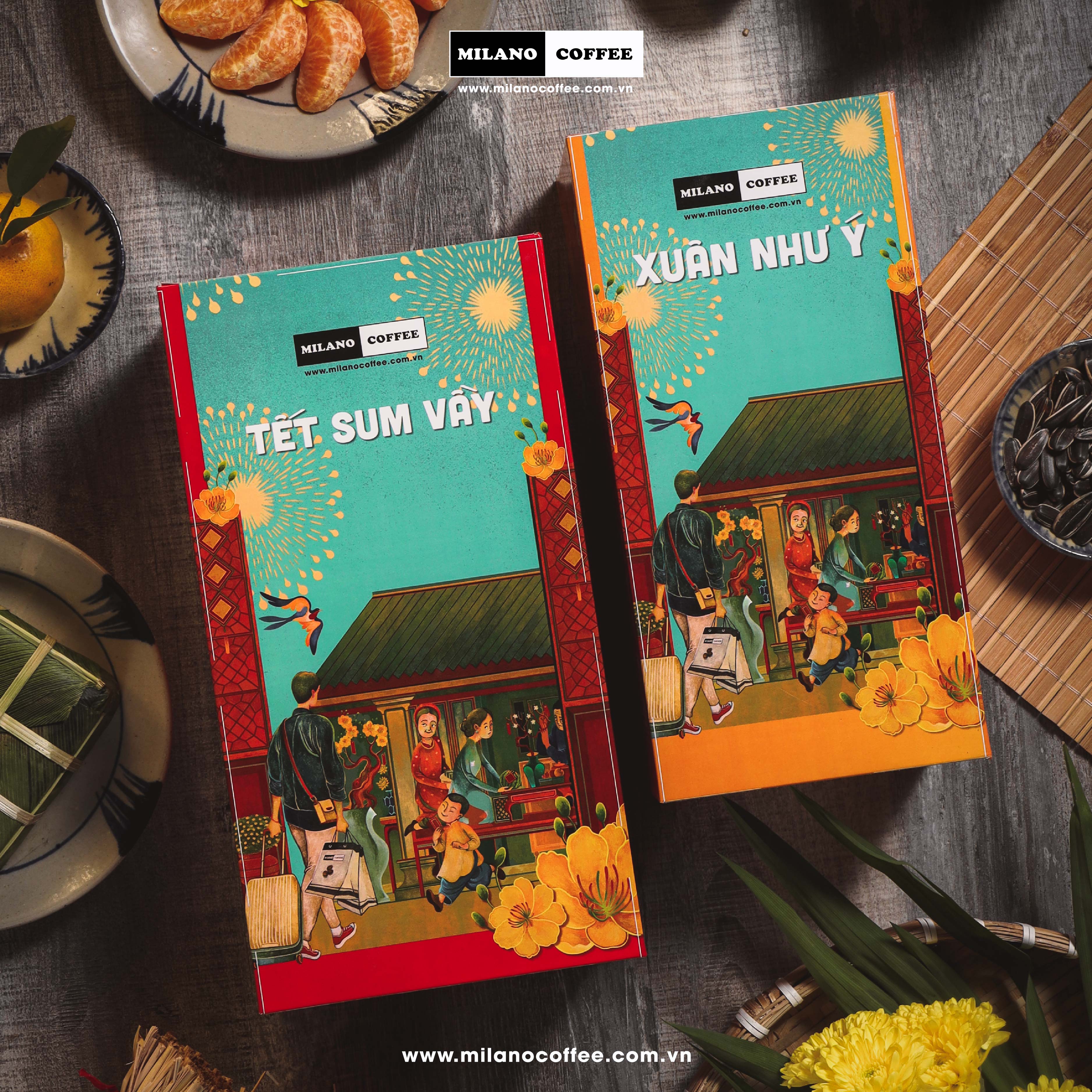 Set Tết SUM VẦY MILANO COFFEE Tết 2023