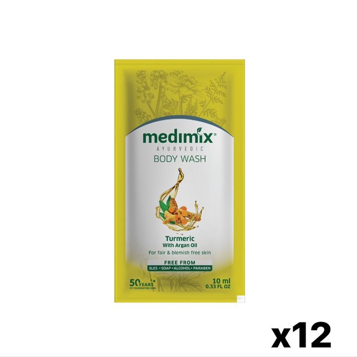 Set 12 Sữa Tắm Medimix Nghệ và Dầu Argan 10g