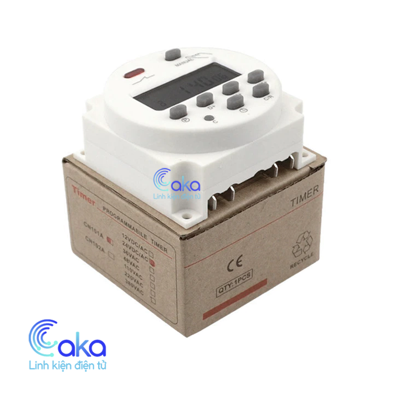 Bộ công tắc timer hẹn giờ điện tử 12V 24V 220V CN101A