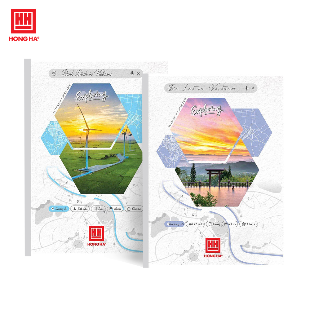 Vở kẻ ngang 200 trang Hồng Hà Exploring 1098 (5 quyển)