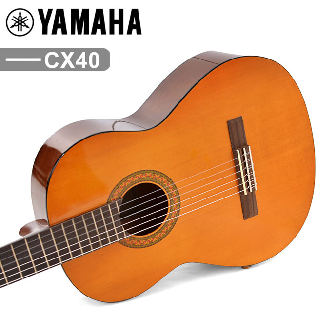 Bộ đàn guitar classic Yamaha CX40 + Bao da 3 lớp Yamaha BGA001 và Dây tín hiệu 6m DTH 6MBL