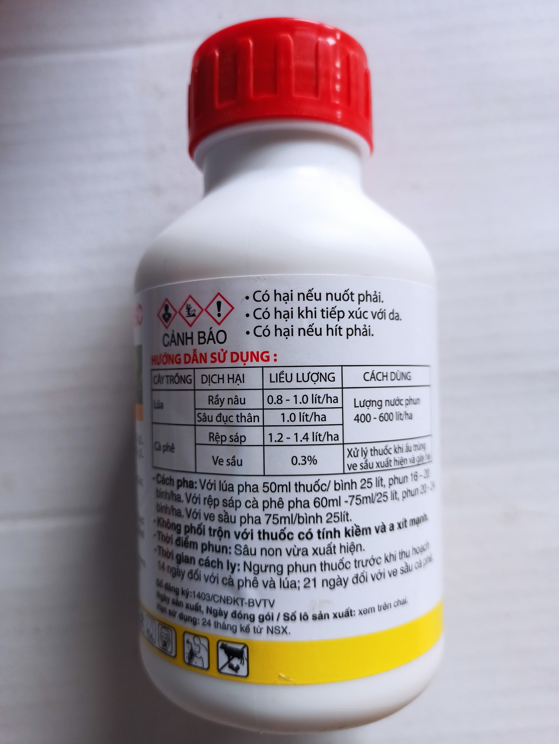 Thuốc trừ sâu Marshal 200SC- Chai 500ml
