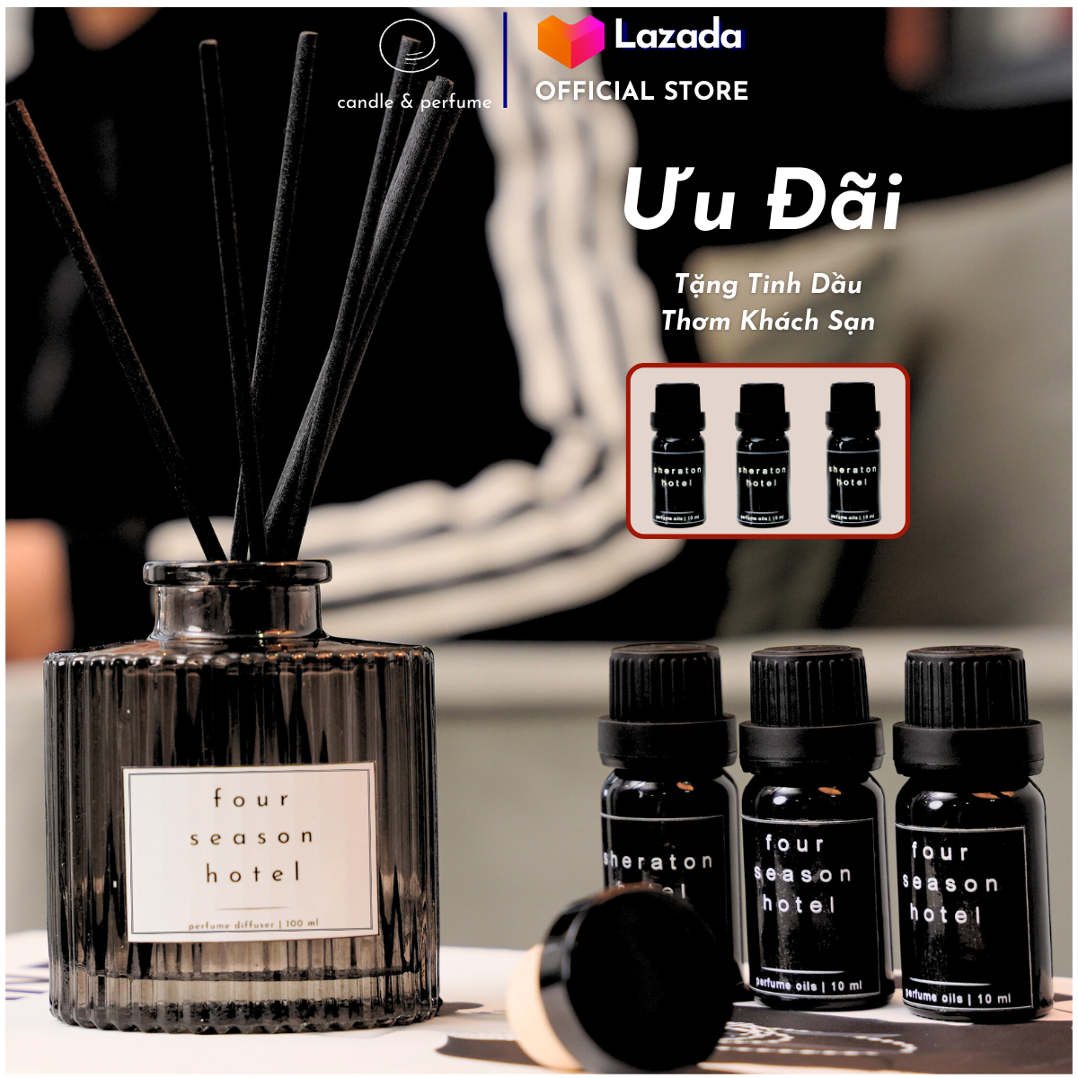 Tinh Dầu & Nước Hoa Thơm Phòng Khách Sạn HILTON, SHERATON, FOUR SEASONS Cao Cấp - CLOU perfume