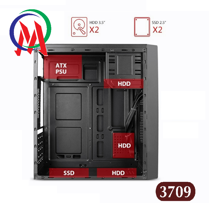 [HCM]Vỏ case máy tính VSP 3707A - 3708A - 3709A