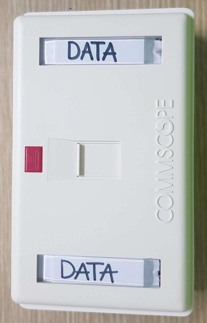 Bộ ổ cắm đơn 1 cổng Mạng cat6 AMP/Commscope. BH 12 tháng