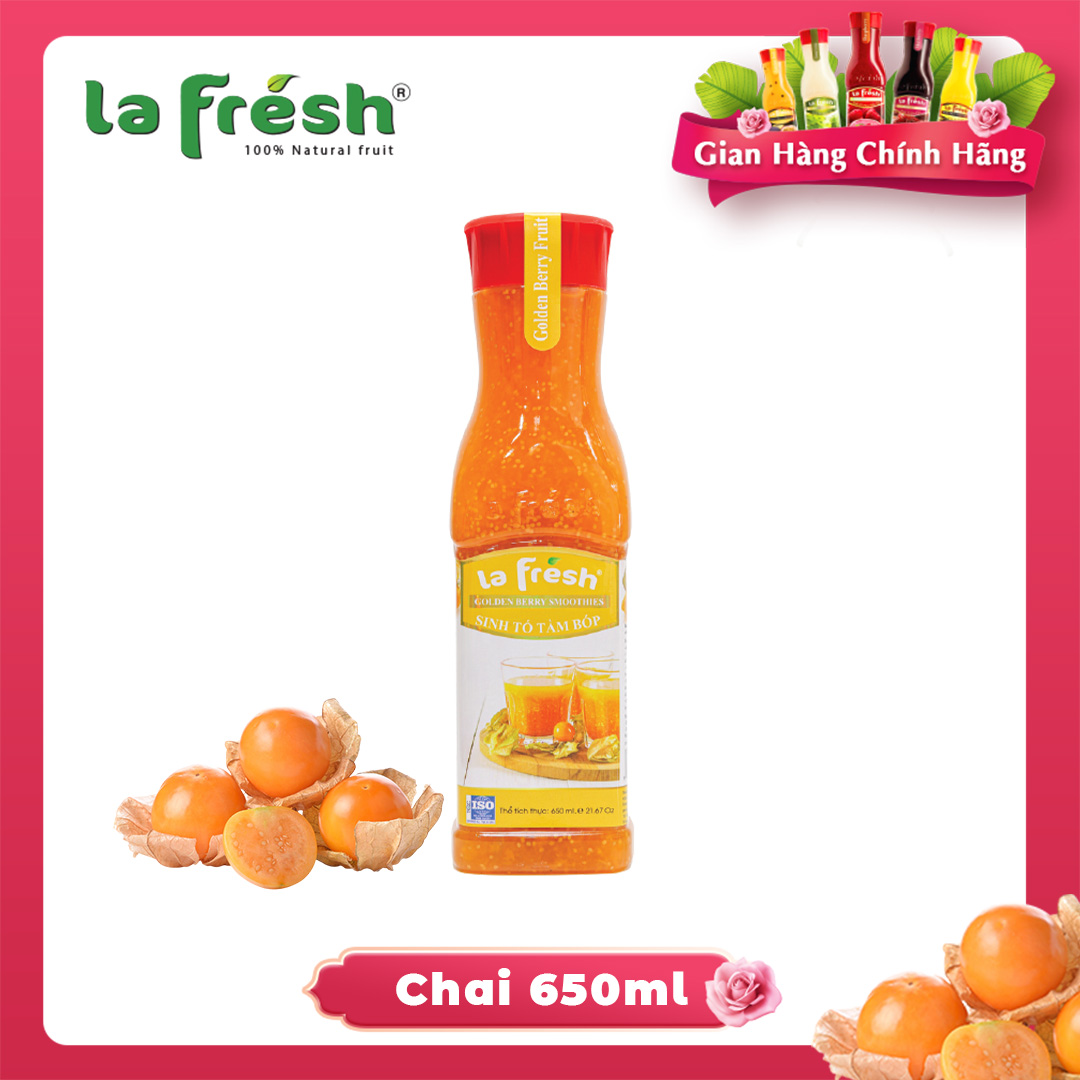 Sinh Tố Tầm Bóp Lafresh Đà Lạt Chai 650ML