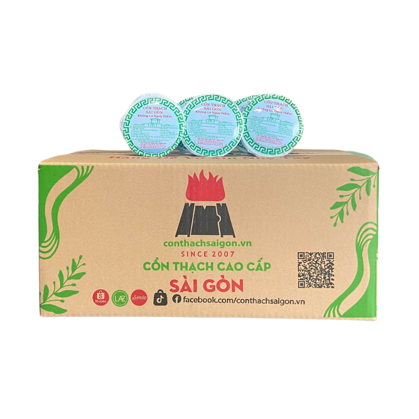 Cồn Thạch Thùng 60Ly, 1 Ly 125gr - Cồn Thạch Sài Gòn