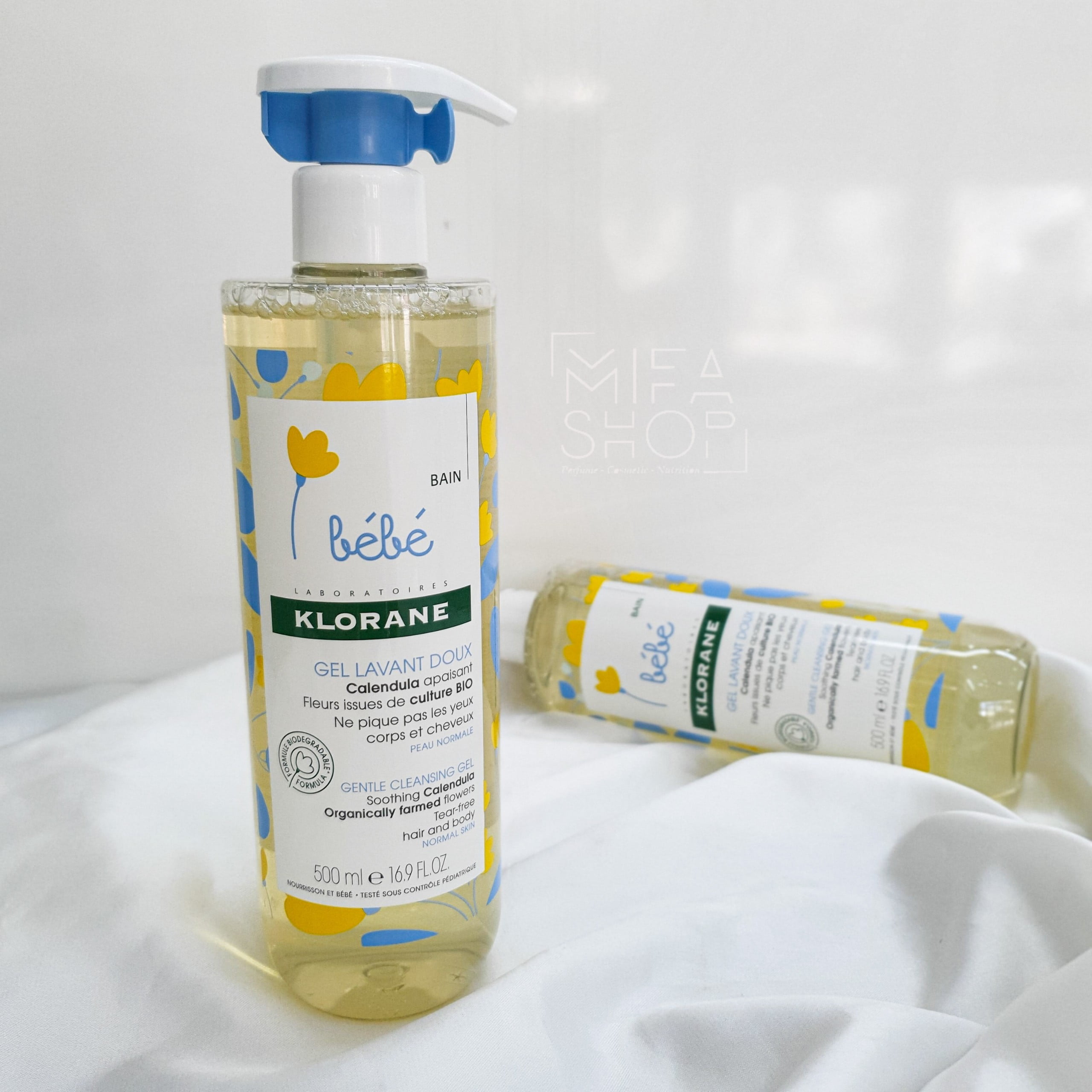 Cặp Sữa tắm gội 2 in 1 Klorane bebe Pháp (mẫu mới)