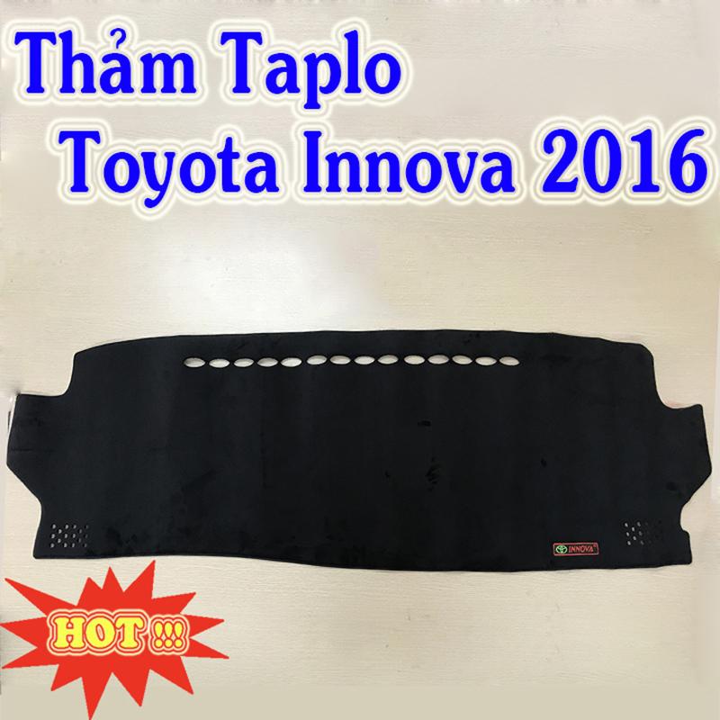 Thảm Taplo Xe Toyota Innova 2017 đến 2020 Mẫu Nhung Lông Cừu Cao Cấp Có Đế Chống Trượt Giúp Che Nắng Taplo, Chống Nứt Bạc Màu Taplo, Chống Lóa Mắt Và Tăng Thẩm Mỹ Cho Xe