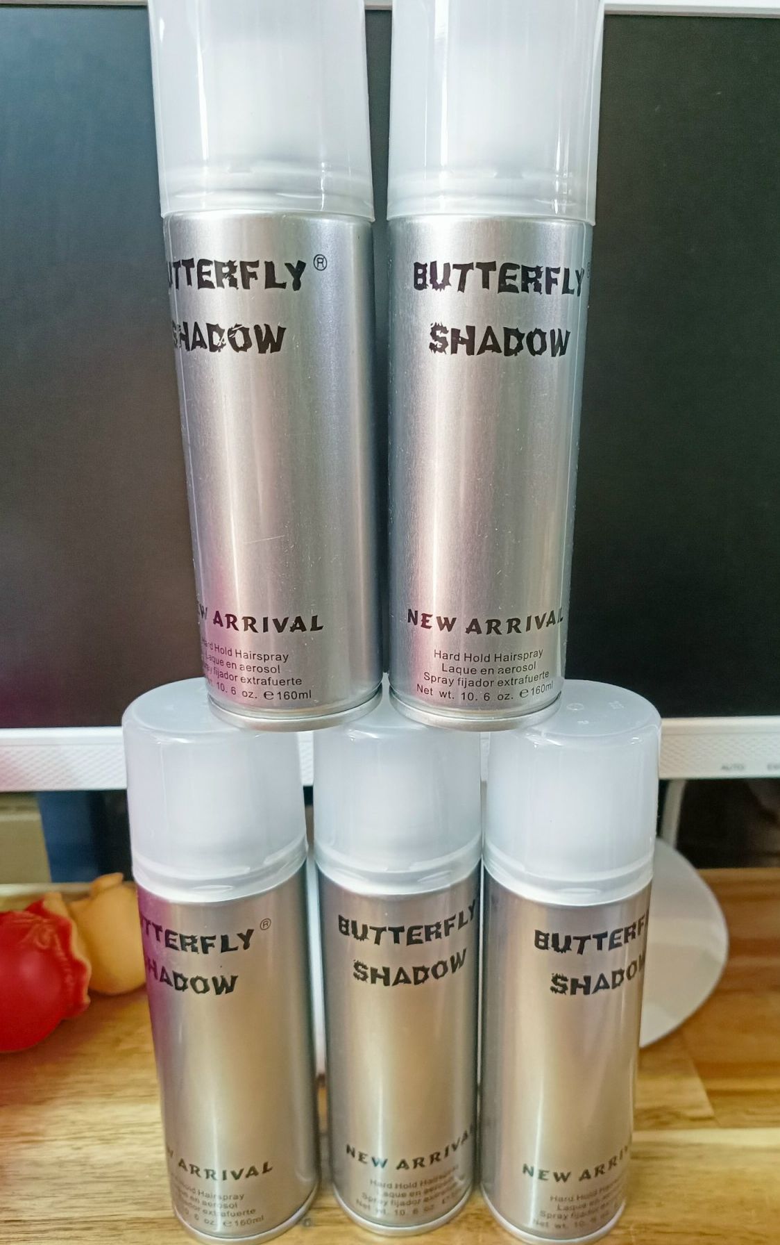 Gôm xịt tóc, tạo kiểu tóc Butterfly Shadow 160ml/600ml