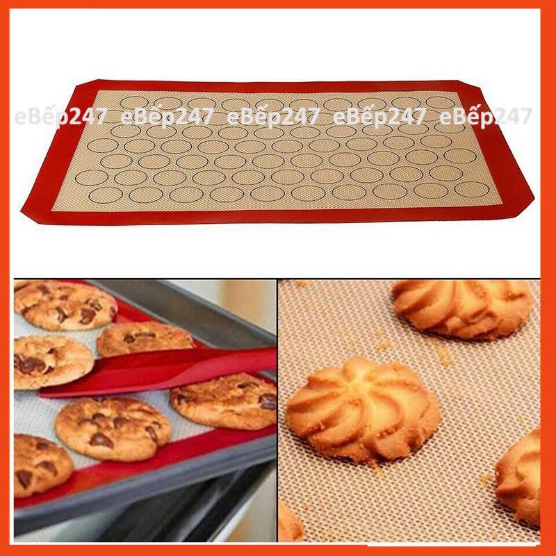 Tấm nướng bằng sợi thủy tinh silpat đa năng, nhào bột chống dính, chịu nhiệt, siêu bền size 40x60cm - eBếp247
