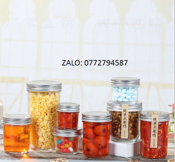 Set 6  hũ thủy tinh đựng sữa chua