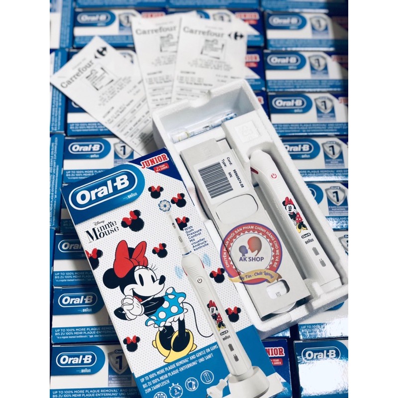 Bàn Chải Điện Junior Oral - B 6Y+ Hàng  (Starwar, Minie Mouse)