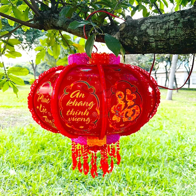 Cầu Điện Xoay Chữ Việt Trang Trí ngày Tết (Đèn Lồng xoay 360 CHỮ VIỆT)