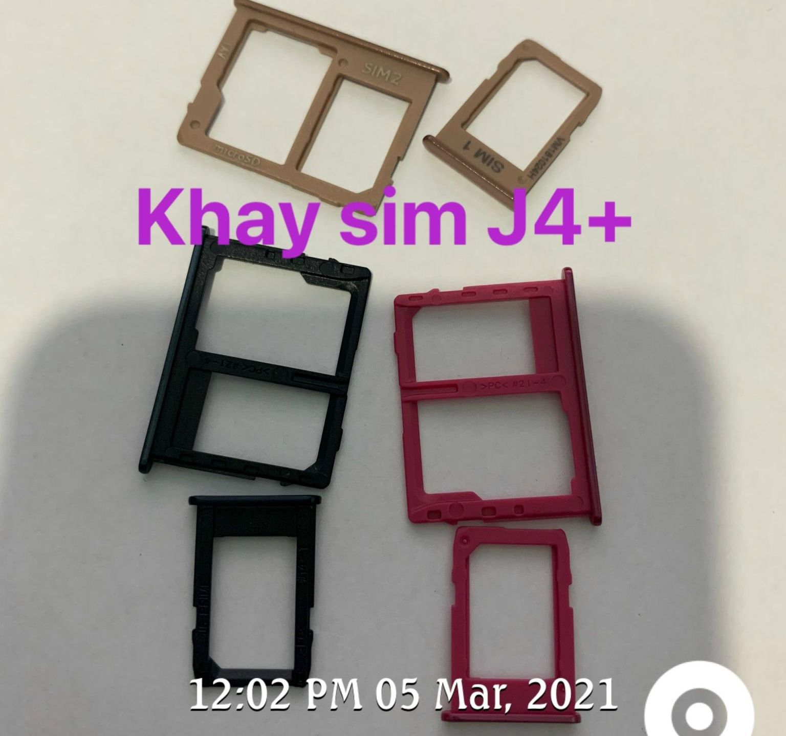 bộ 2 khay sim samsung J4+ / J6+ lắp chung