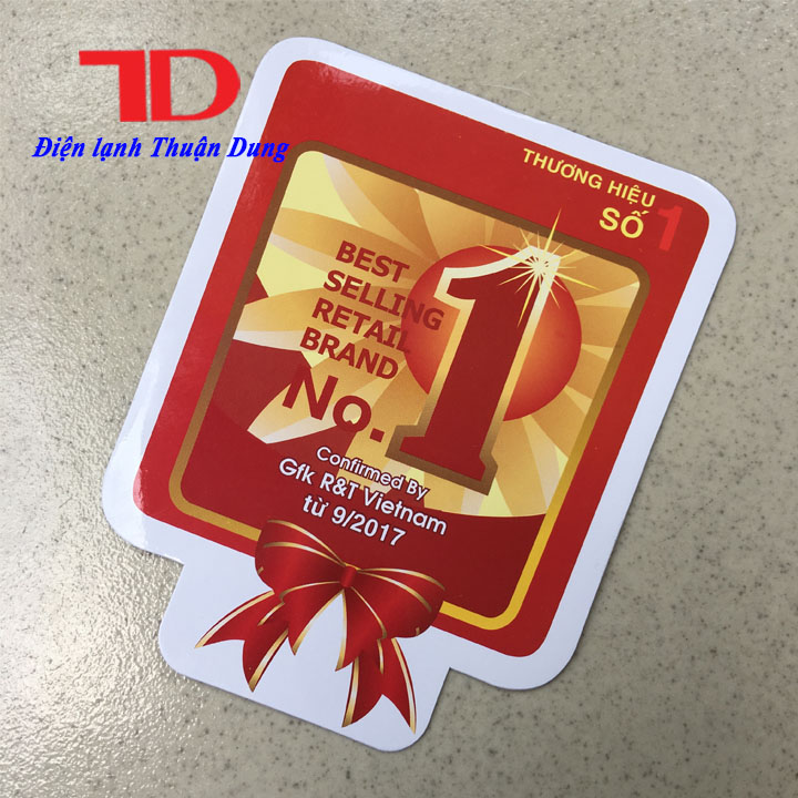 Tem dán trang trí thương hiệu số 1